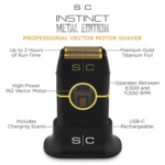 STYLECRAFT INSTINCT METAL SHAVER DOUBLE FOIL INVECTOR MOTOR